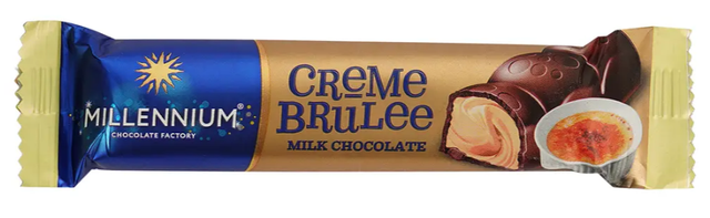 Шоколад молочний Millennium Creme Brulee з начинкою 38 г